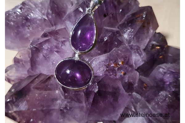 Anhänger Amethyst 2-fach